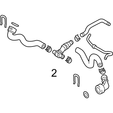 Volkswagen Rabbit Radiator Hose - 1K0-122-101-KT