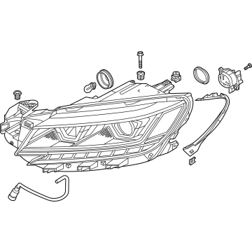 Volkswagen Passat Headlight - 561-941-035-B