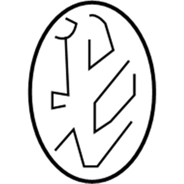 Volkswagen 3C0-853-600-A-MQH Emblem