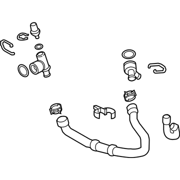 Volkswagen Golf R Radiator Hose - 5Q0-122-051-BC