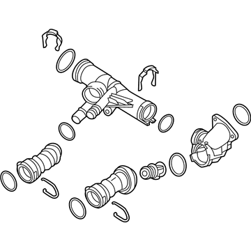 Volkswagen 04L-121-026-AH Thermostat Housing