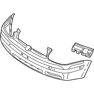 Volkswagen Golf Bumper - 1J0-807-217-D-GRU