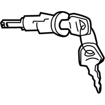 Volkswagen Ignition Lock Cylinder - 107-905-855-CB