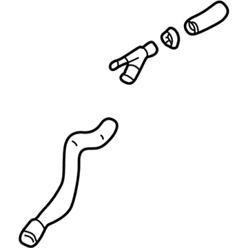 2000 Volkswagen Golf Coolant Pipe - 1J0-122-157-P