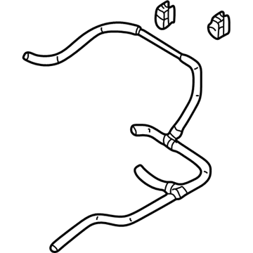 Volkswagen Golf Radiator Hose - 1J0-122-447-GL