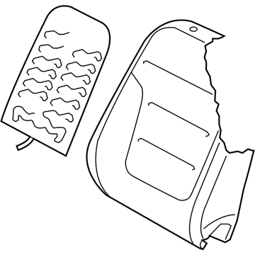 Volkswagen 7P6-881-805-CR-UFE Seat Back Cover