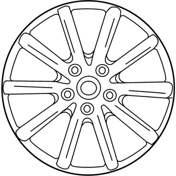Volkswagen Touareg Alloy Wheels - 7P6-601-025-C-88Z