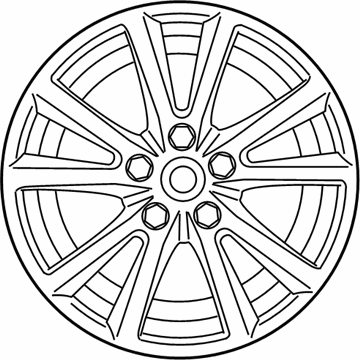 Volkswagen Touareg Alloy Wheels - 7P6-601-025-B-8Z8