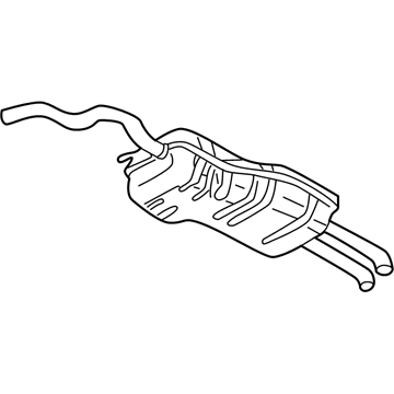 Volkswagen Jetta Muffler - 1J5-253-609-AQ