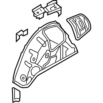 Volkswagen 5G9-809-851 Inner Wheelhouse