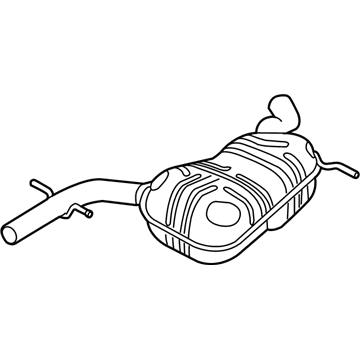 Volkswagen Beetle Muffler - 5C3-253-209-T