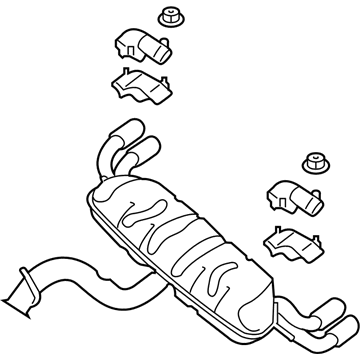Volkswagen Golf R Muffler - 5G6-253-609-CP