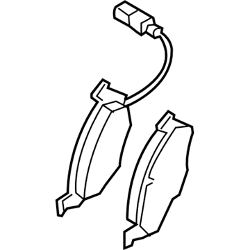 Volkswagen Tiguan Brake Pad Set - 5N0-698-151-C