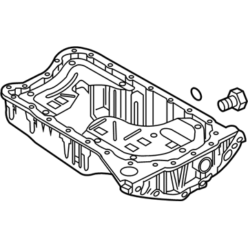 Volkswagen Touareg Oil Pan - 03H-103-601-AJ