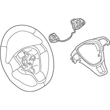 Volkswagen Steering Wheel - 3QF-419-091-G-81U