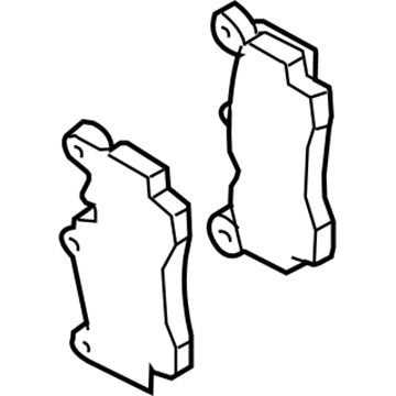 Volkswagen Touareg Brake Pad Set - 7L6-698-451-B