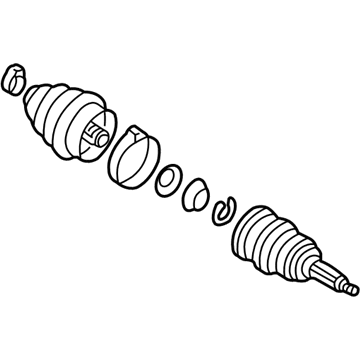 Volkswagen 1J0-498-099-EX Outer CV Joint