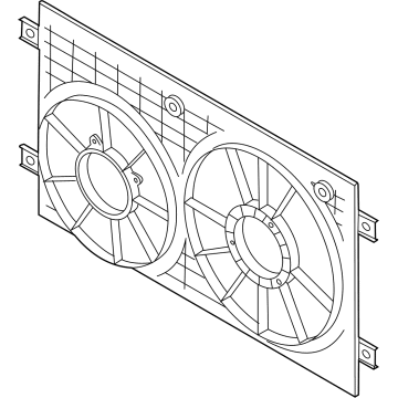 Volkswagen Cooling Fan Shroud - 5WA-121-205-B