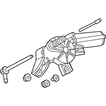 Volkswagen Windshield Wiper Motors - 1J6-955-711-C