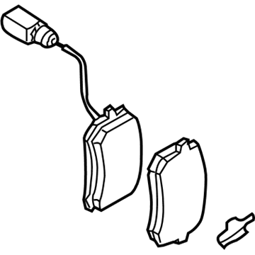 Volkswagen Brake Pad Set - 3AA-698-451-B