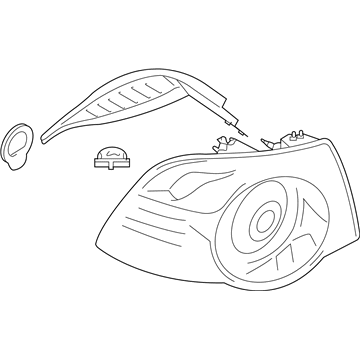 Volkswagen Eos Back Up Light - 1Q0-945-095-J