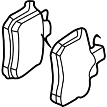 Volkswagen Brake Pad Set - 1J0-698-451-K