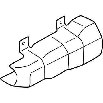 Volkswagen Exhaust Heat Shield - 07D-253-037-A