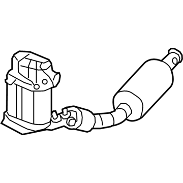 2009 Volkswagen Jetta Catalytic Converter - 1K0-254-705-G