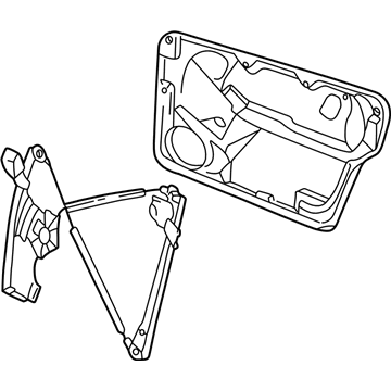 Volkswagen Beetle Window Regulator - 1C0-837-655-B