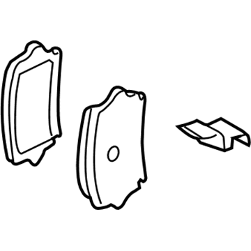 Volkswagen Brake Pad Set - 1K0-698-451-H