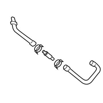 Volkswagen 7L6-121-086-C Water Hose Assembly
