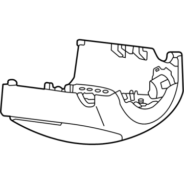 Volkswagen 11A-858-559-B-7CN Lower Column Cover