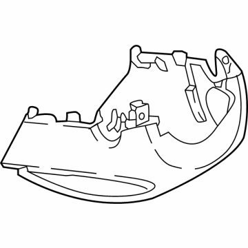 Volkswagen Tiguan Steering Column Cover - 5NN-858-559-B-82V