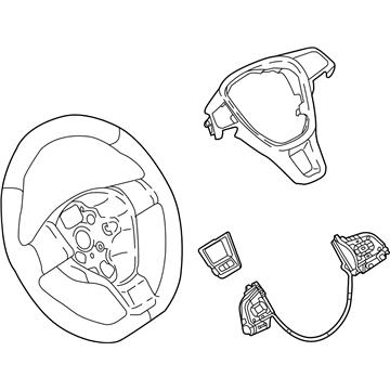 Volkswagen Steering Wheel - 17A-419-091-F-E74