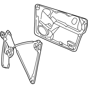 Volkswagen Jetta Window Regulator - 1J3-837-461-H