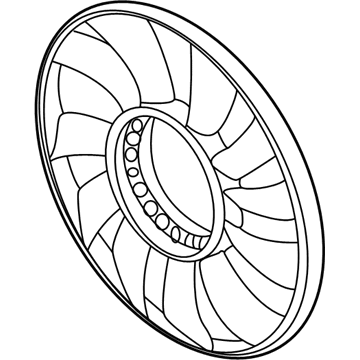 Volkswagen Passat Cooling Fan Assembly - 078-121-301-E