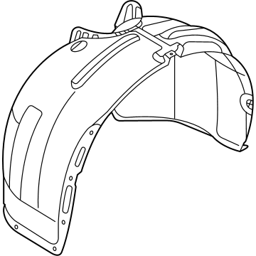 Volkswagen Fender Splash Shield - 11K-809-958-A