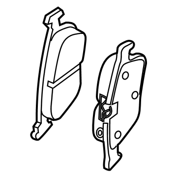 Volkswagen Brake Pad Set - 3Q0-698-451-L