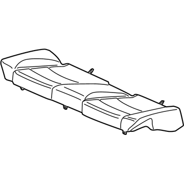 Volkswagen Eos Seat Cushion Pad - 1Q0-885-031-AK-UFE