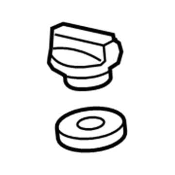 Volkswagen Oil Filler Cap - 06B-103-485-E
