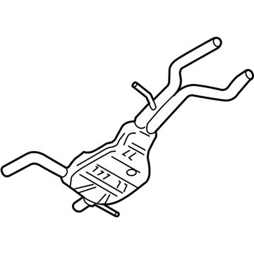 Volkswagen Touareg Muffler - 7L6-253-209-T