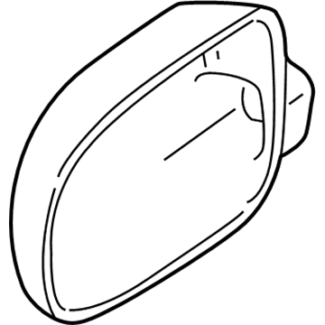 Volkswagen Golf Mirror Cover - 1JE-857-537-GRU