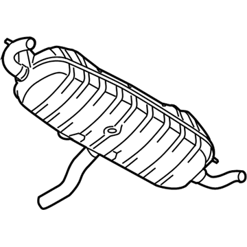 Volkswagen Touareg Muffler - 7L6-253-609