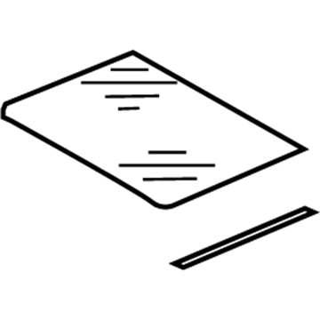 Volkswagen 5N0-877-056-B-9B9 Sunroof Glass