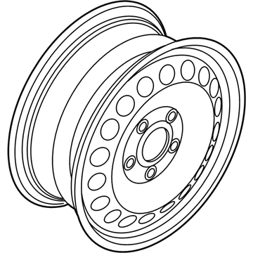 Volkswagen Alloy Wheels - 1K0-601-027-CD-03C