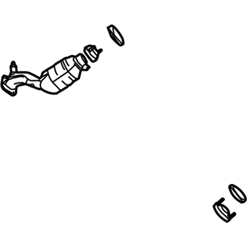 Volkswagen Phaeton Catalytic Converter - 3D0-254-200-QX