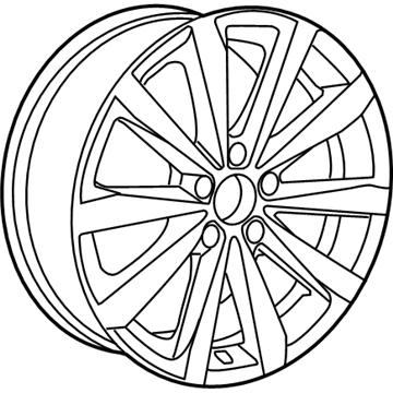 Volkswagen Tiguan Alloy Wheels - 5N0-601-025-AJ-8Z8