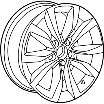 Volkswagen 5C0-601-025-F-8Z8 Wheel, Alloy