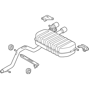 Volkswagen Golf R Muffler - 5K6-253-181-BT