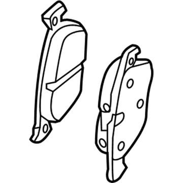 Volkswagen Brake Pad Set - 3Q0-698-451-N